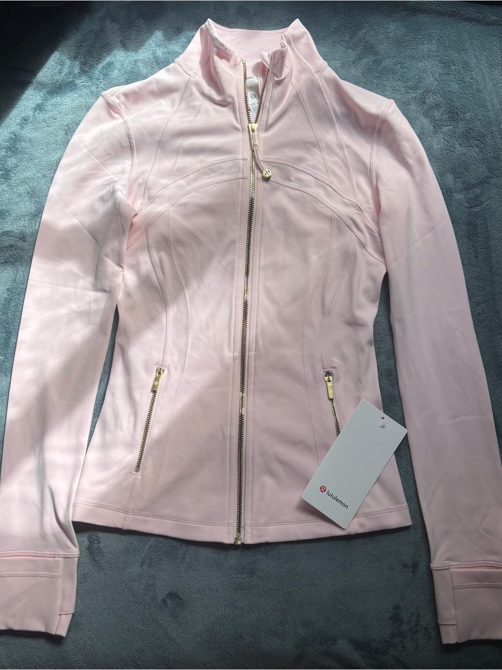 lululemon athletica Light Pink Full-Zip Bomber Jacket